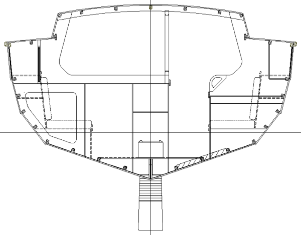 Eland 36 hull section